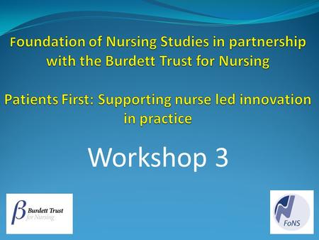 Workshop 3. Overview of Workshop 3 Today we will explore how the following processes can inform improvements in practice: Enabling the participation of.