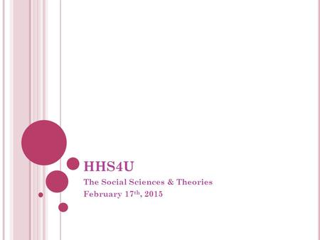 The Social Sciences & Theories February 17th, 2015