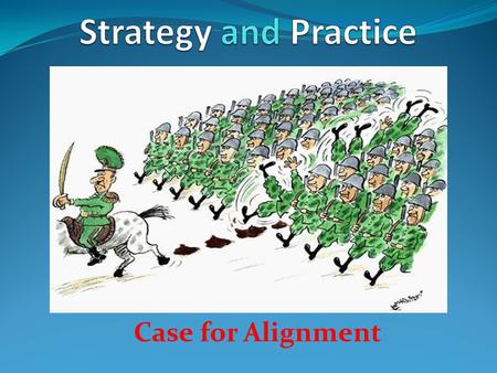 Case for Alignment. Should every one have a strategy? Vision Goals Constraints Time Money Competing forces You are not alone.