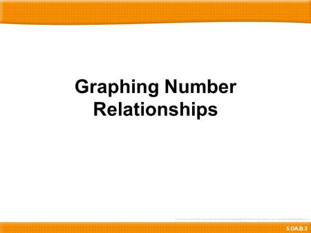 Graphing Number Relationships
