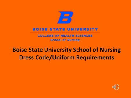 The School of Nursing requires that students adhere to a dress code when they are in the clinical or lab setting (including clinicals or labs held on campus).