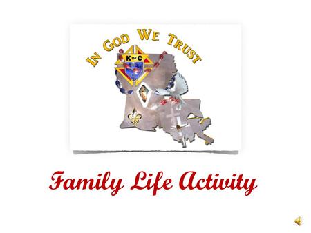 Family Life Activity Family Joseph – Mary - Jesus.