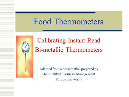 Food Thermometers Calibrating Instant-Read Bi-metallic Thermometers