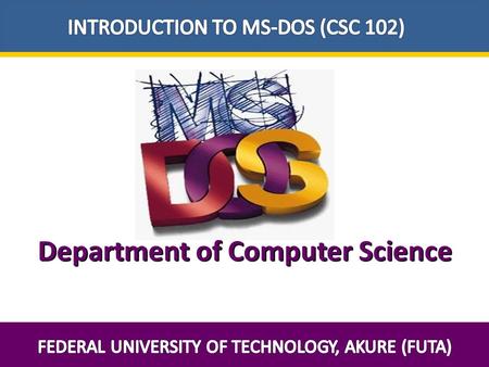 Department of Computer Science.  Operating System is a set of software that controls and manages hardware and basic system operation of a computer. 