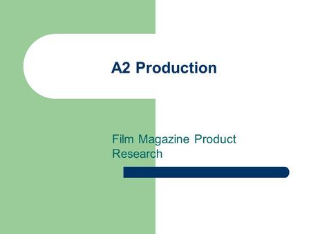 A2 Production Film Magazine Product Research. When researching magazines think about… The inside layout as well as the front cover The mode of address.