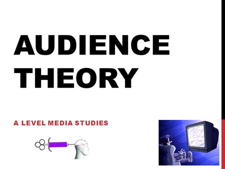 Audience Theory A Level Media Studies.