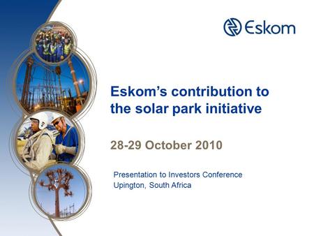 Eskom’s contribution to the solar park initiative