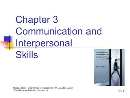 Chapter 3 Communication and Interpersonal Skills