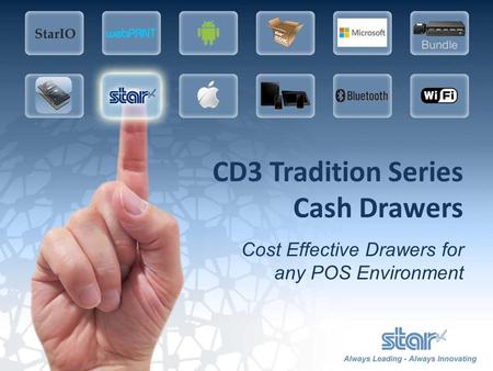 CD3 Tradition Series Cash Drawers Cost Effective Drawers for any POS Environment.