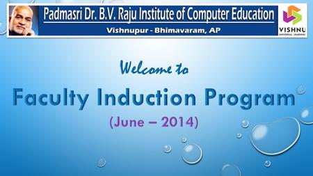 Faculty Induction Program