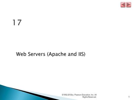 17 Web Servers (Apache and IIS)