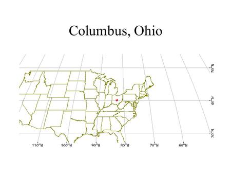 Columbus, Ohio. Miscellaneous Demographics Population: 1.6 M State capital (population of Ohio: 11.5 M) Major employers, corporate HQ’s, and industry: