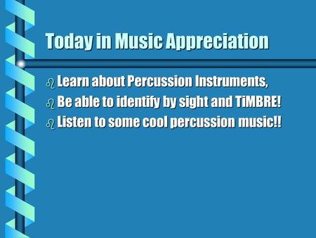 Today in Music Appreciation
