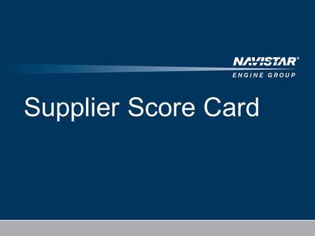 4/20/2017 Supplier Score Card.