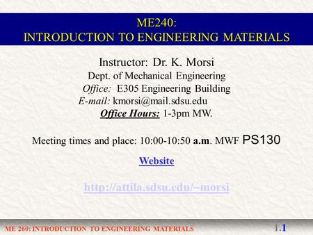 INTRODUCTION TO ENGINEERING MATERIALS