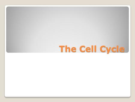 The Cell Cycle. What is the molecule that carries chemical energy throughout the cell? ATP.