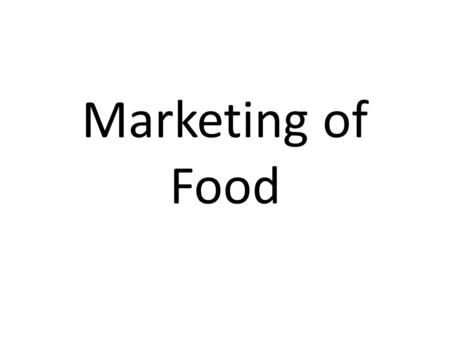 Marketing of Food. Food Rules #11 – Avoid foods you see advertised on television.