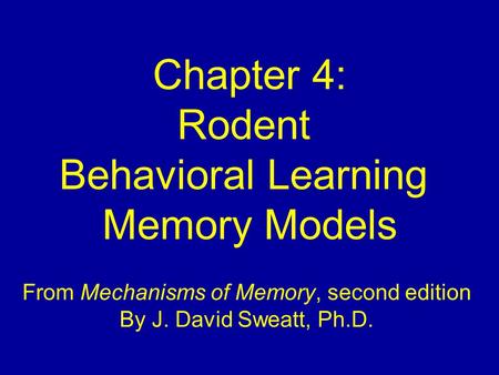 From Mechanisms of Memory, second edition