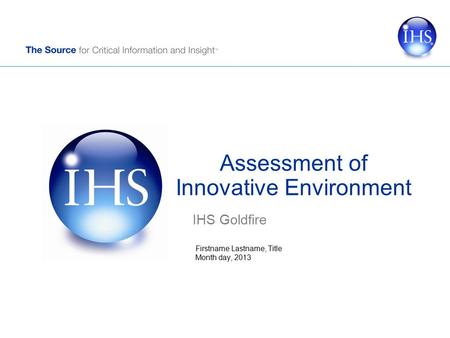 Assessment of Innovative Environment