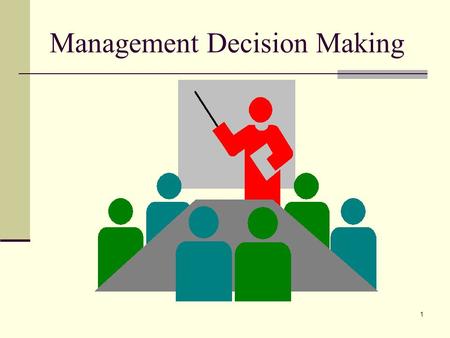1 Management Decision Making. 2 Lecture Outline Cost Volume Profit Analysis Equation Method Assessment of Risk Assumptions Contribution Margin Method.