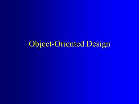 Object-Oriented Design. From Analysis to Design Analysis Artifacts –Essential use cases What are the problem domain processes? –Conceptual Model What.