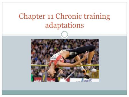 Chapter 11 Chronic training adaptations