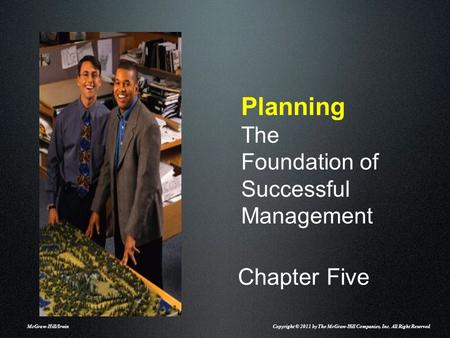 Planning The Foundation of Successful Management