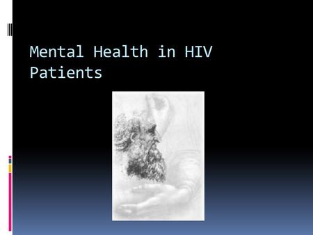 Mental Health in HIV Patients