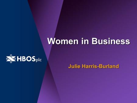 Women in Business Julie Harris-Burland. The Agenda: Why Women? Facts & Figures What are we doing? Internal Focus Events and activities Questions.