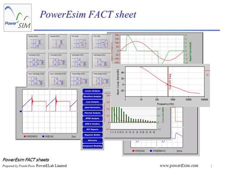 PowerEsim FACT sheets Prepared by Franki Poon PowerELab Limited www.powerEsim.com 1 PowerEsim FACT sheet.