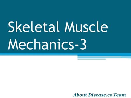 Skeletal Muscle Mechanics-3