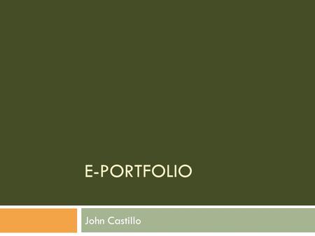 E-PORTFOLIO John Castillo. 3D Analyst A set of tools that lets users create, visualize and analyze two-dimensional data in a three- dimensional context.