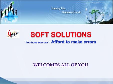 WELCOMES ALL OF YOU INTRODUCING.... A Complete Solution For Your Inventory.