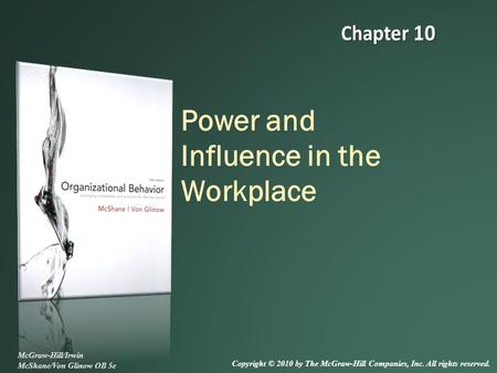 Power and Influence in the Workplace