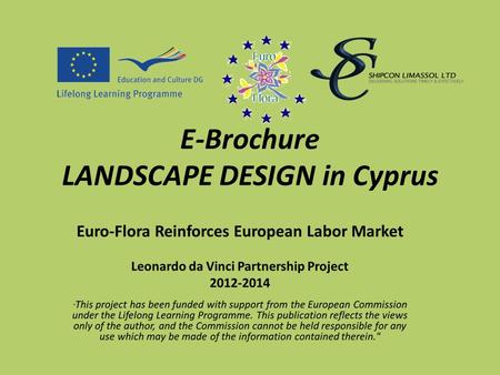 E-Brochure LANDSCAPE DESIGN in Cyprus. Visit at Cyherbia herb gardens with presentation about herbs and landscape design.