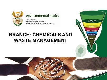 BRANCH: CHEMICALS AND WASTE MANAGEMENT 01/07/2013.