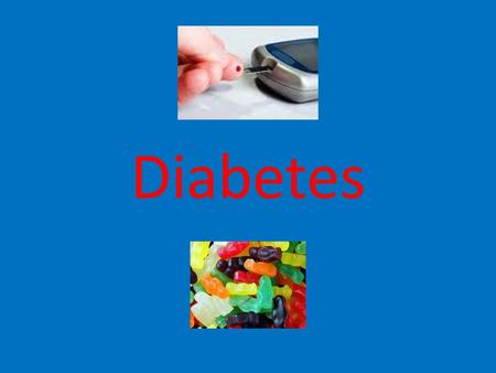 Diabetes. Diabetes is a chronic illness in the pancreas that effects you whole body. Chronic means you can have it for a long time, usually your whole.