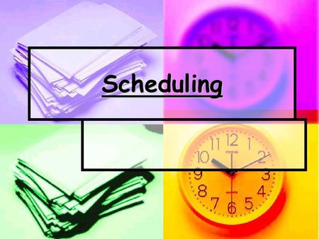 Scheduling. The Basics  The staff schedule is made up one month in advance.  Staff should make all requests in regards to their scheduling 2 weeks prior.