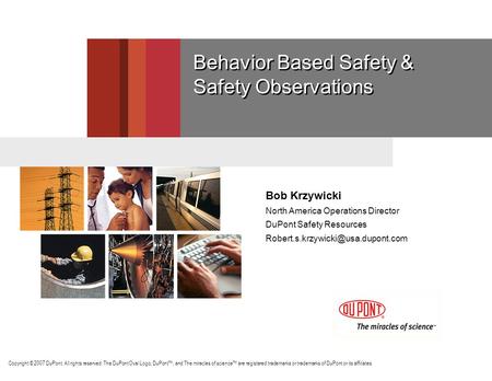 Behavior Based Safety & Safety Observations