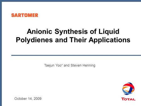 Anionic Synthesis of Liquid Polydienes and Their Applications