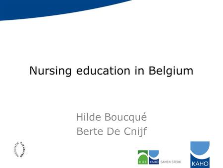 Nursing education in Belgium