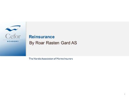 Reinsurance By Roar Rasten Gard AS