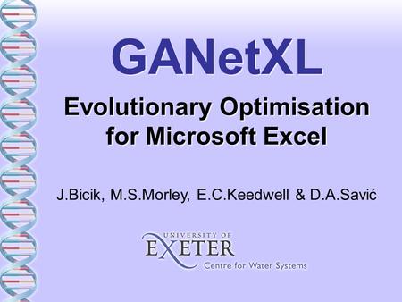 Evolutionary Optimisation for Microsoft Excel