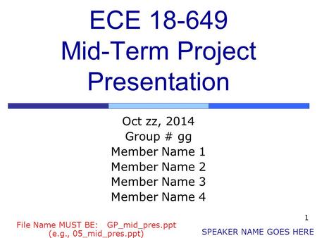 ECE Mid-Term Project Presentation