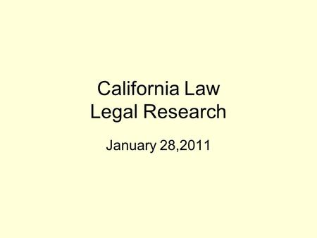 California Law Legal Research January 28,2011. APPELLATE PROCESS FACTUAL DISPUTE IS RESOLVED AT TRIAL COURT(NO CASE LAW RESULTS) LOSING PARTY FILES APPEAL.