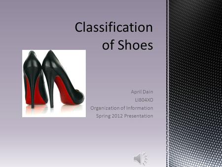 April Dain LI804XO Organization of Information Spring 2012 Presentation.
