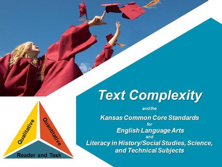 Text Complexity Kansas Common Core Standards English Language Arts