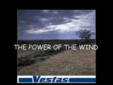THE POWER OF THE WIND. The wind: a key factor in world economy Wind needs clean, renewable and competitive sources of energy; wind is a very competitive.