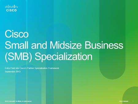Cisco Small and Midsize Business (SMB) Specialization