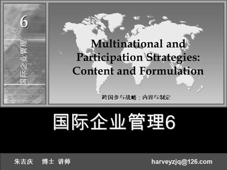 Multinational and Participation Strategies: Content and Formulation
